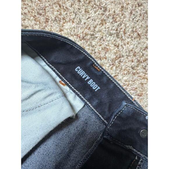 BANANA REPUBLIC Woman's Jeans/Pants 32P (Petite) Curvy Boot Cut, Dark Blue - Picture 8 of 9